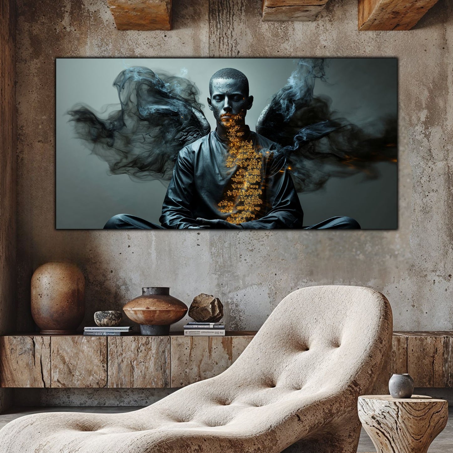 Beyond Meditation - Tablouri moderne pe sticla securizata pentru living contemporan NO42