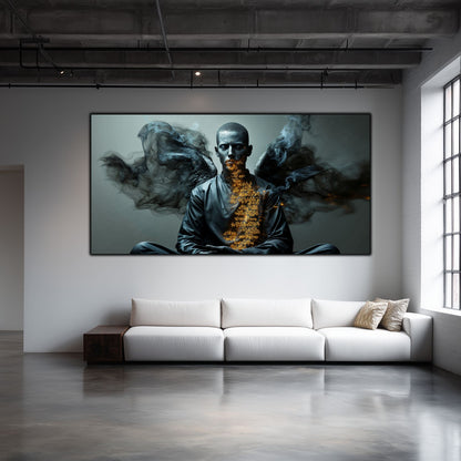 Beyond Meditation - Tablouri moderne pe sticla securizata pentru living contemporan NO42