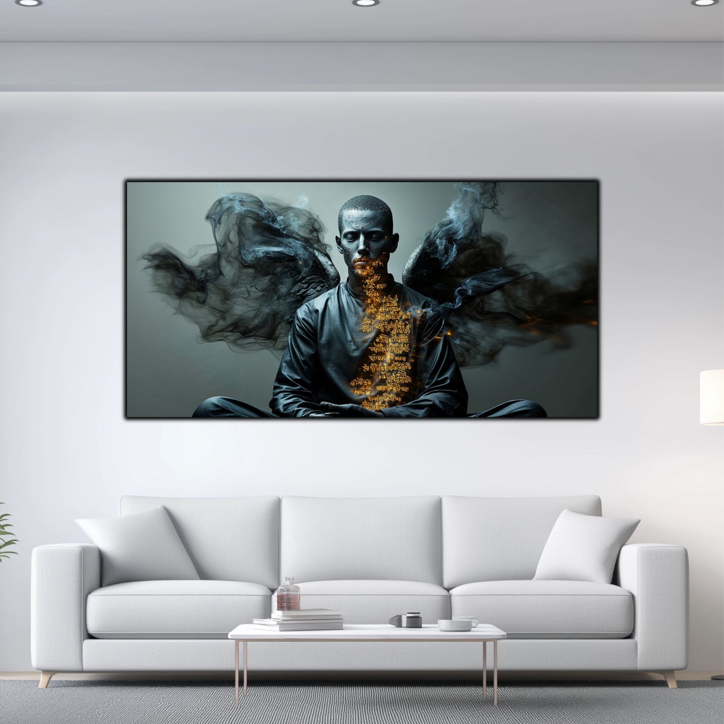 Beyond Meditation - Tablouri moderne pe sticla securizata pentru living contemporan NO42