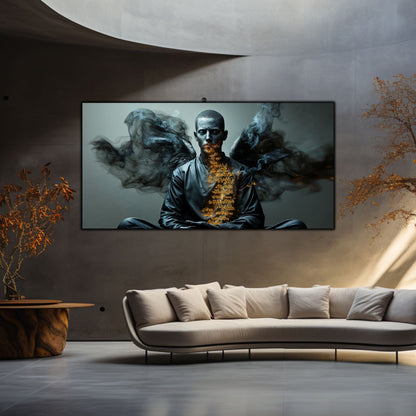 Beyond Meditation - Tablouri moderne pe sticla securizata pentru living contemporan NO42