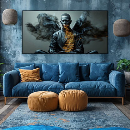 Beyond Meditation - Tablouri moderne pe sticla securizata pentru living contemporan NO42