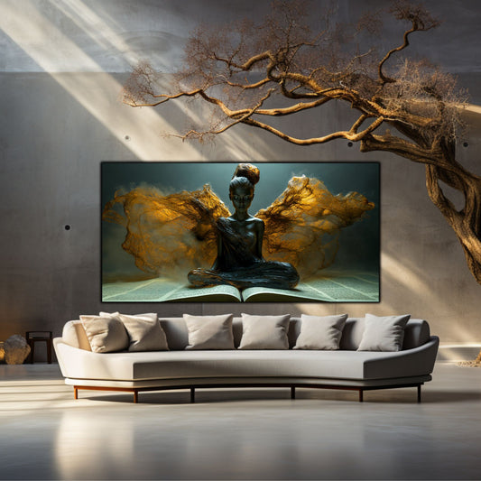 Tablou unicat din sticlă securizată Beyond Breath - No05