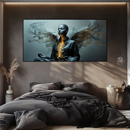 Beyond Meditation - Tablouri moderne pe sticla securizata pentru living contemporan NO33