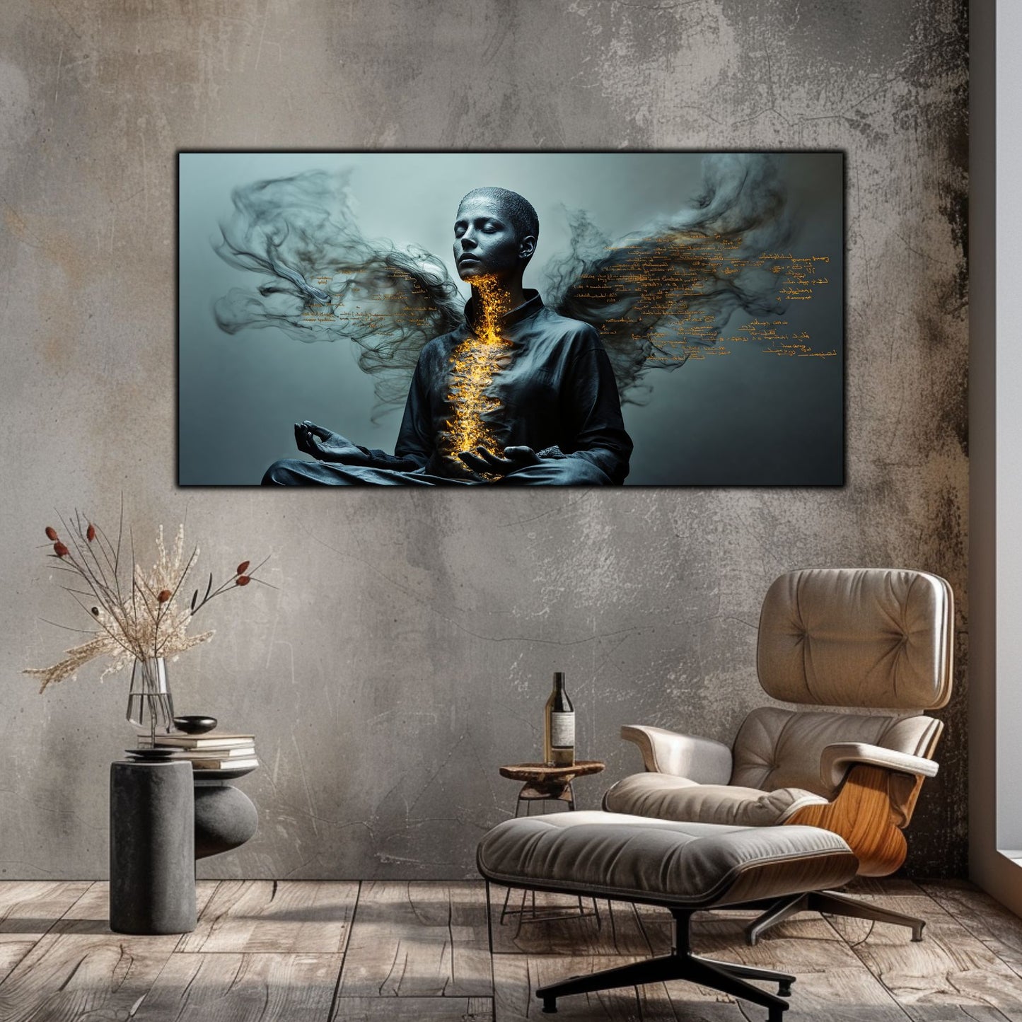 Beyond Meditation - Tablouri moderne pe sticla securizata pentru living contemporan NO33