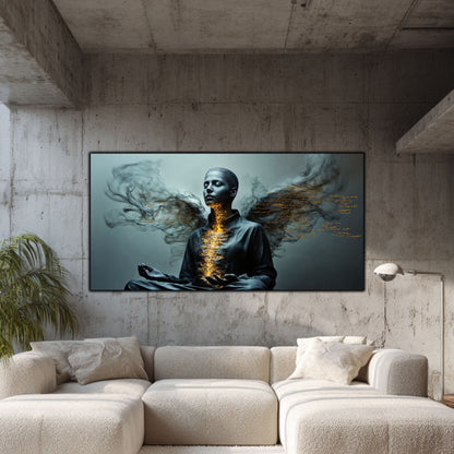 Beyond Meditation - Tablouri moderne pe sticla securizata pentru living contemporan NO33