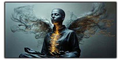 Beyond Meditation - Tablouri moderne pe sticla securizata pentru living contemporan NO33