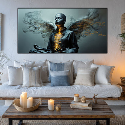 Beyond Meditation - Tablouri moderne pe sticla securizata pentru living contemporan NO33