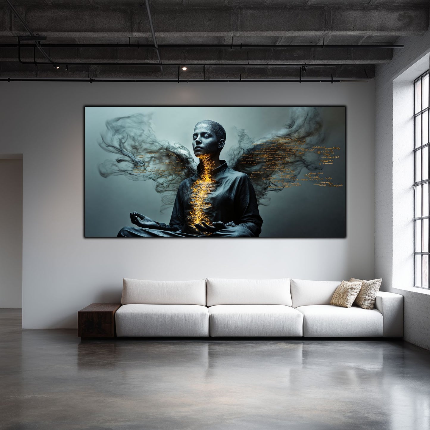 Beyond Meditation - Tablouri moderne pe sticla securizata pentru living contemporan NO33