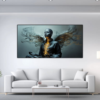 Beyond Meditation - Tablouri moderne pe sticla securizata pentru living contemporan NO33