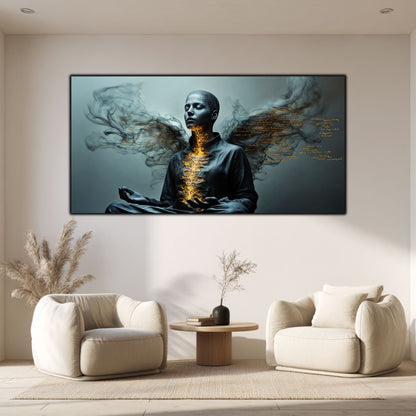 Beyond Meditation - Tablouri moderne pe sticla securizata pentru living contemporan NO33