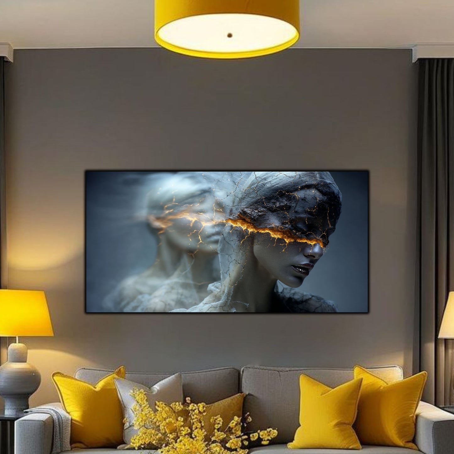 Tablou Decorativ Premium – Ideal pentru Dormitor si Living - Print UV pe Sticla Securizata