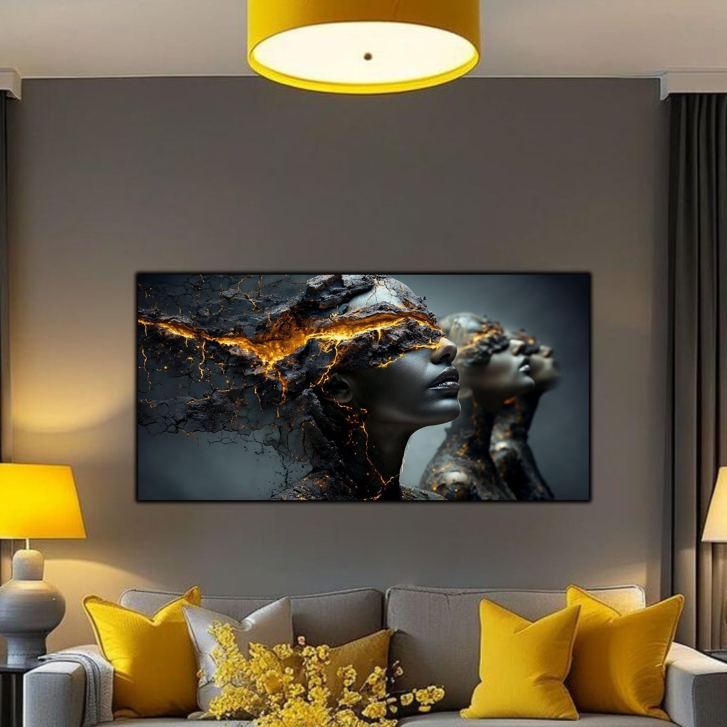 Tablou Decorativ Premium – Ideal pentru Dormitor si Living - Print UV pe Sticla Securizata