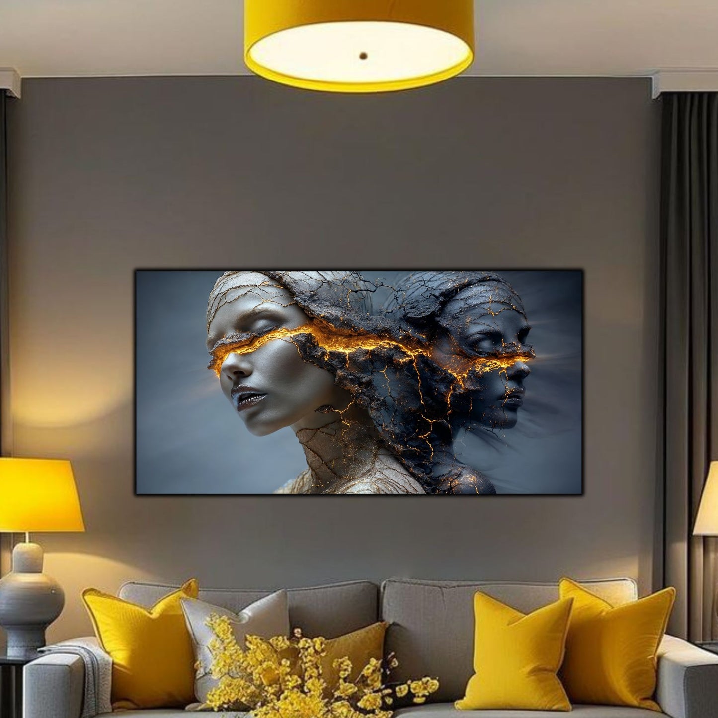 Tablou Decorativ Premium – Ideal pentru Dormitor si Living - Print UV pe Sticla Securizata