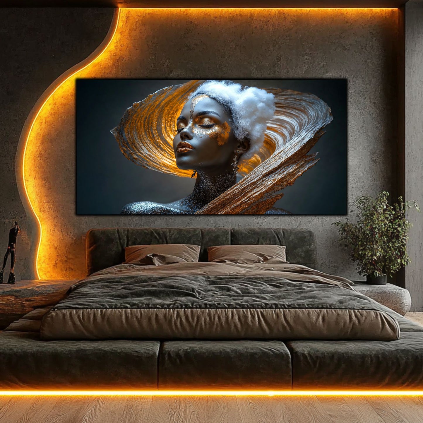 Tablou pe Sticlă Securizată "Trezirea Prafului Cosmic" – Ediție Unicat 1/1