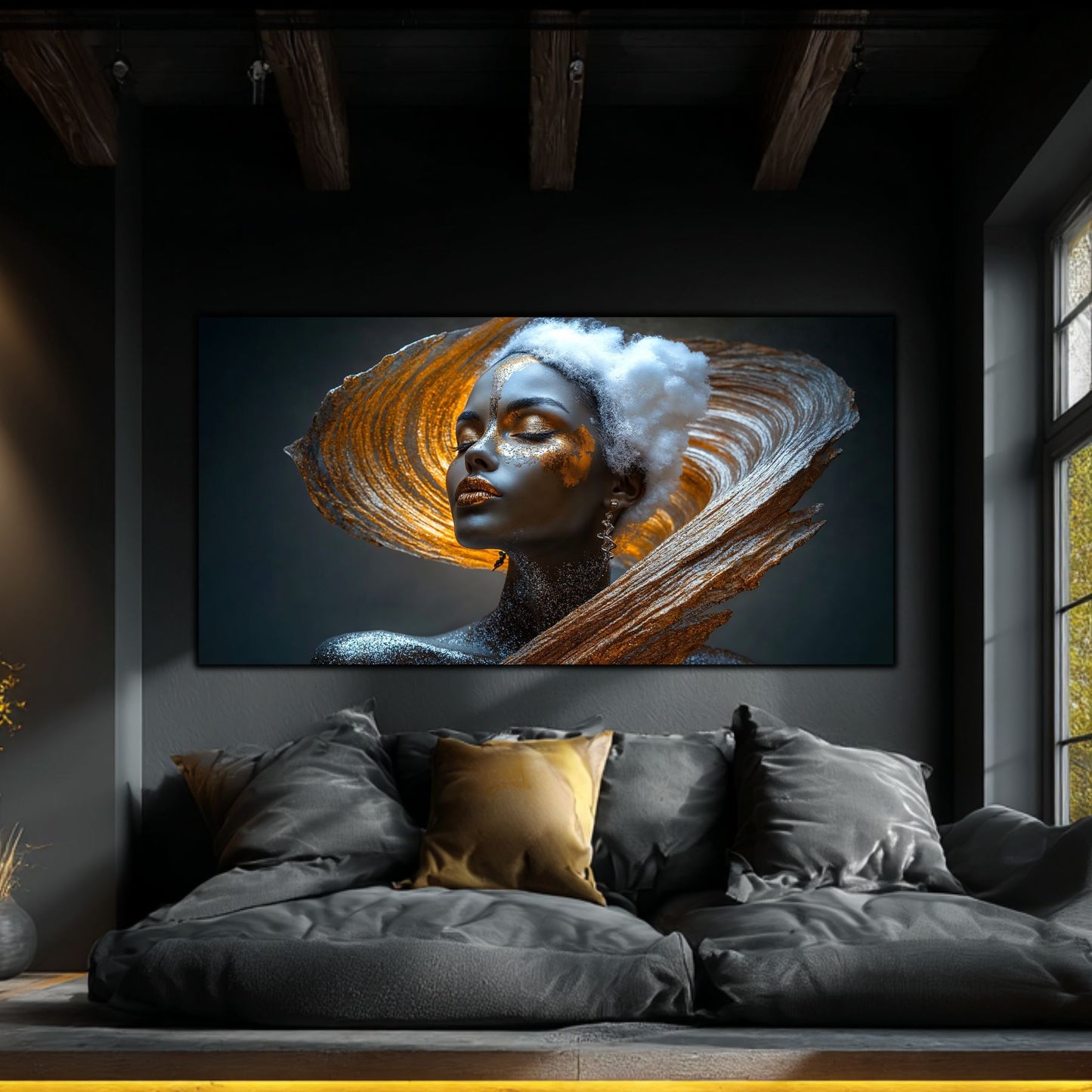 Tablou pe Sticlă Securizată "Trezirea Prafului Cosmic" – Ediție Unicat 1/1