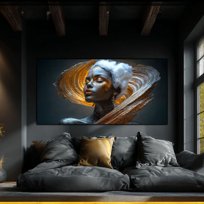 Tablou pe Sticlă Securizată "Trezirea Prafului Cosmic" – Ediție Unicat 1/1