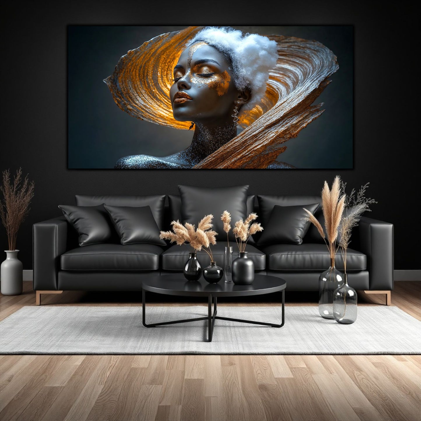 Tablou pe Sticlă Securizată "Trezirea Prafului Cosmic" – Ediție Unicat 1/1