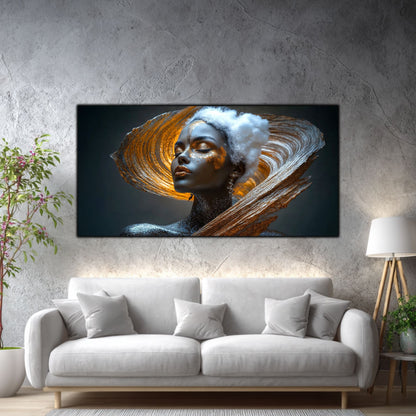 Tablou pe Sticlă Securizată "Trezirea Prafului Cosmic" – Ediție Unicat 1/1