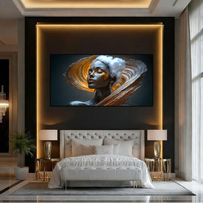 Tablou pe Sticlă Securizată "Trezirea Prafului Cosmic" – Ediție Unicat 1/1