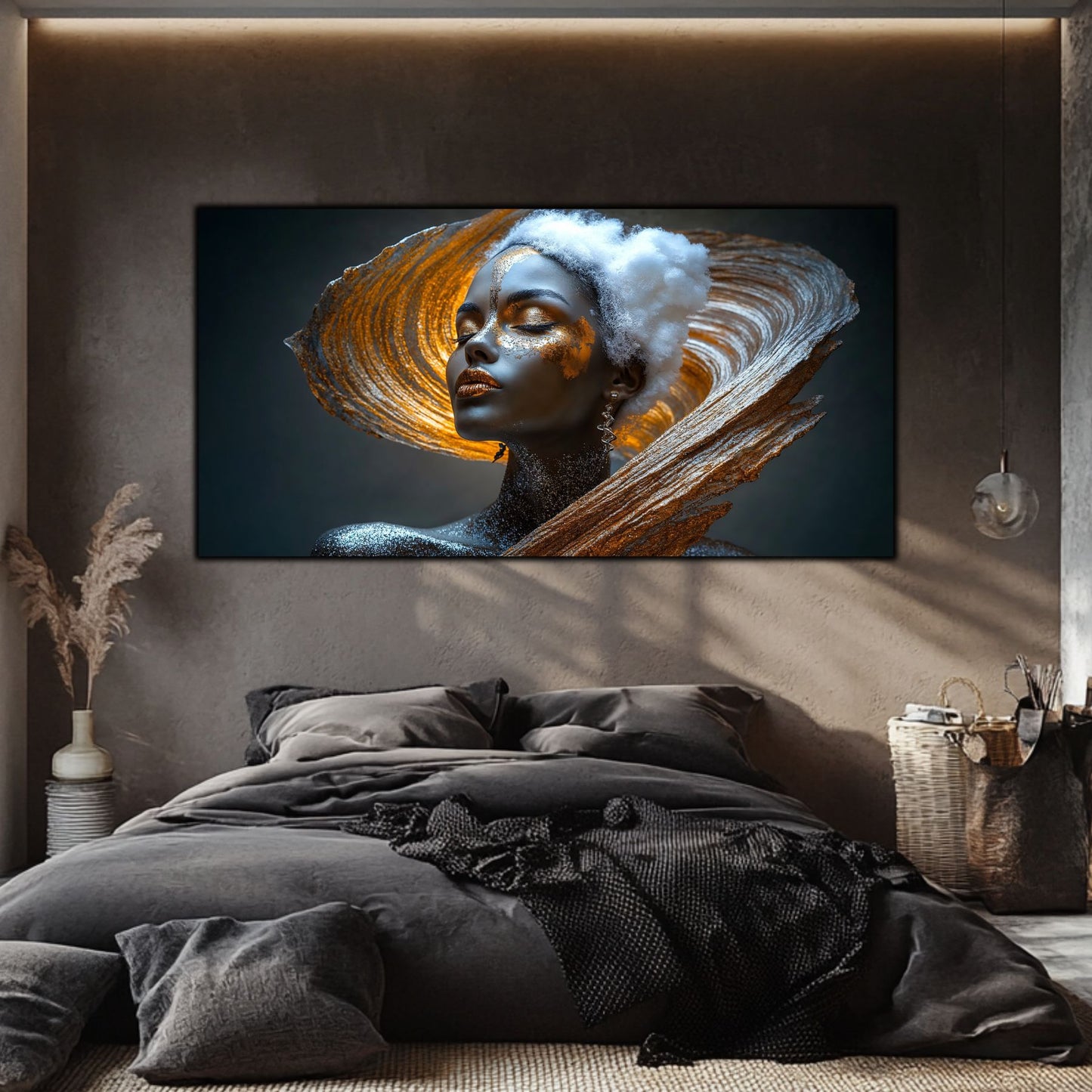 Tablou pe Sticlă Securizată "Trezirea Prafului Cosmic" – Ediție Unicat 1/1