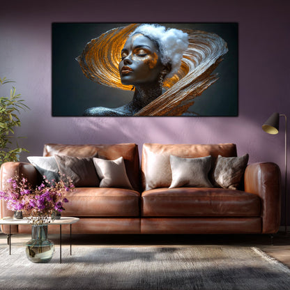 Tablou pe Sticlă Securizată "Trezirea Prafului Cosmic" – Ediție Unicat 1/1